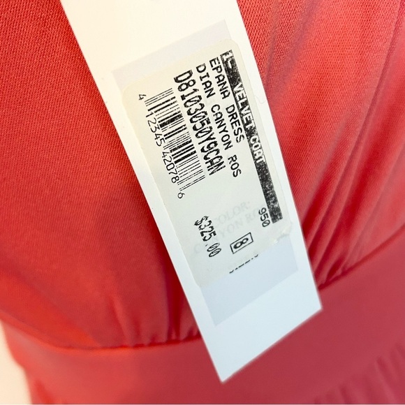 Diane von Furstenberg Epana Rose/Coral Silk Blend Faux Wrap Dress 8 NWT $325 - Picture 6 of 9